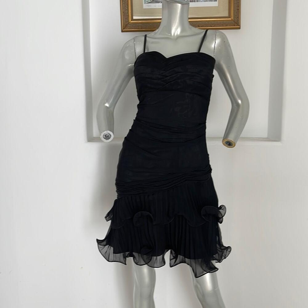 Dalia MacPhee Cocktail Dress Black Size 4